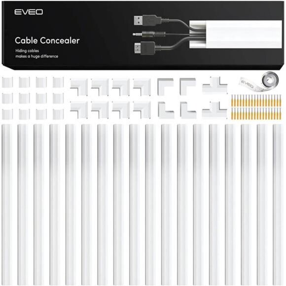 306" Cord Hider - Cord Cover Wall - Paintable Cable Concealer,Wire hiders for TV - Picture 1 of 6